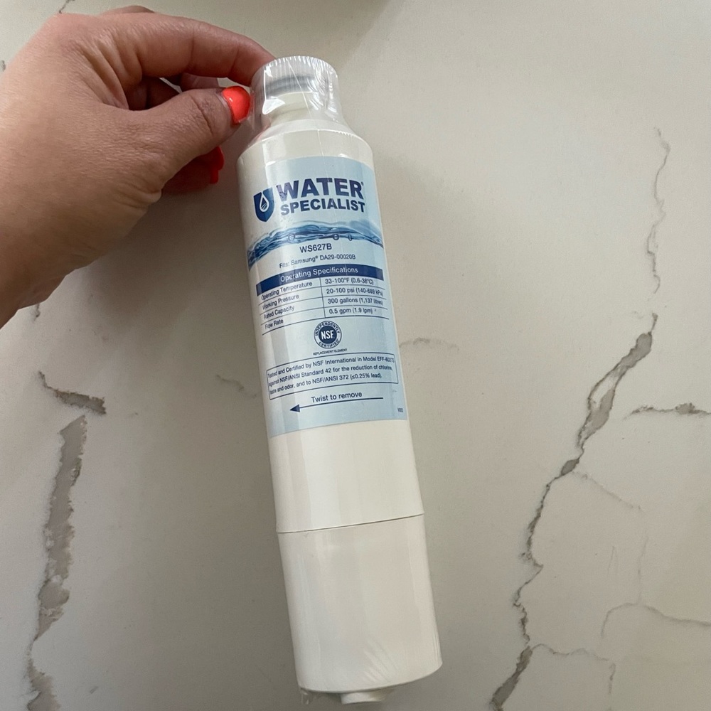 Water filter for select Samsung refrigerator